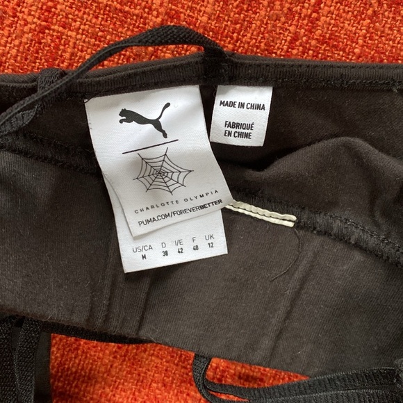 Charlotte Olympia x Puma Black Fringe Crop Top Sports Bra - Picture 7 of 9